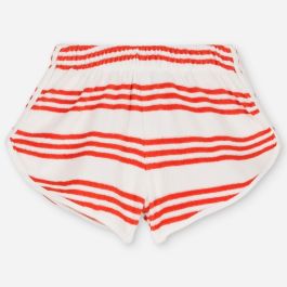 Juju Terry Stripe Shorts | Red