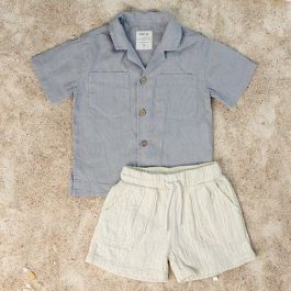 Linen Shirt & Woven Shorts