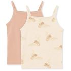 2 Pack Basic Strap Top | Rainbow Kitty