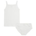 Mini Underwear 2 Piece Set | Clear White