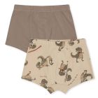 Basic 2 Pack Boy Boxers | DANSOSAURUS/STONE