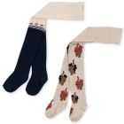 2 Pack Lapis Tights | Cherry/Cat