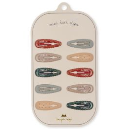 10 Pack Junior Scallop Hair Clips