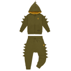 Khaki Dino Hoodie & Trackpants