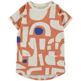 Dress Geo Terracotta