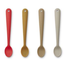 Siv Feeding Spoon 4 Pack | Apple Red Multi Mix
