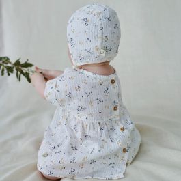 Valeria Muslin Baby Dress & Amara Bloomer Set