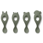 Liva Silicone Spoon 4 Pack | Faune Green