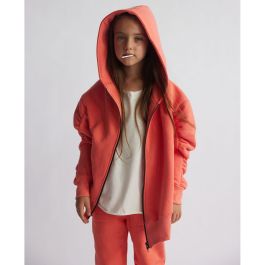 Peach Puff Zip Hoodie