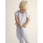 Hannes Striped Gauze Top & Mario Soft Gauze Pants  | Blue