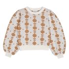 Wool Braided Flower Sweater