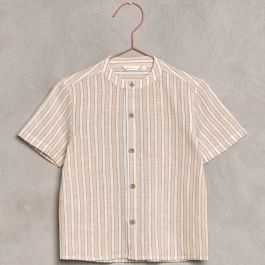 Archie Shirt | Ecru/Cafe Stripe