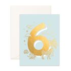 No. 6 Animals Greeting Card