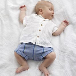 Pablo Soft Gauze Shirt & Neo Denim Stripe Shorts