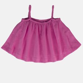 Pink Muslin Wavy Top