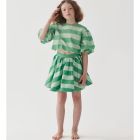 Pop Top & In Full Swing Skirt | Cricket Green & Cucumber Stripe