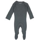 Pointelle Lap-Shoulder Baby Footie | Moonstone