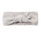 Ribbed Knotted Headband | Ash