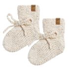 Knit Booties | Natural Speckled