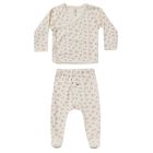 Wrap Top & Footed Pant Set | Blush