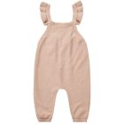 Pointelle Knit Overalls | Blush