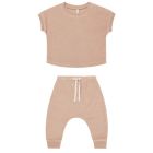 Terry Tee & Pant Set | Blush