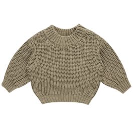 Chunky Knit Sweater | Olive