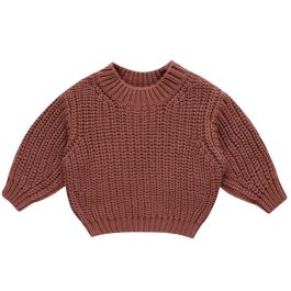 Chunky Knit Sweater | Cranberry