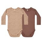 Jersey Bodysuits 2 Pack | Ditsy Bloom/Pecan