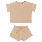 Terry Tee & Shorts Set | Apricot