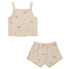 Pointelle Tank & Shortie Set | Ditsy Clay