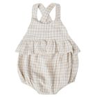 Penny Romper | Silver Gingham