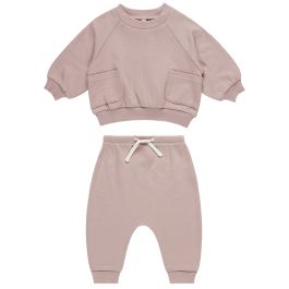Pocket Sweatshirt & Sweatpants | Mauve