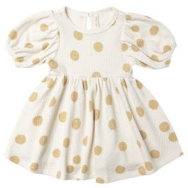 Waffle Babydoll Dress | Butter Dots