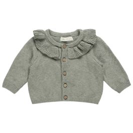 Ruffle Collar Cardigan | Basil