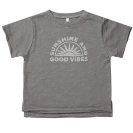 Raw Edge T-Shirt | Sunshine + Good Vibes