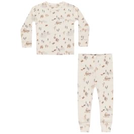 Organic Long Sleeve Pajama Set | Winter Town