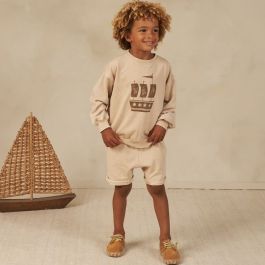 Relaxed Sweatshirt & Short | Oat