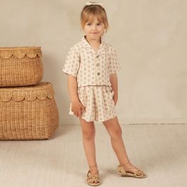 Cropped Collared Shirt & Paperbag Shorts | Motif
