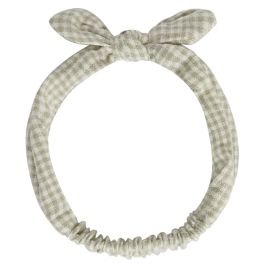 Baby Bow Headband | Sage Gingham