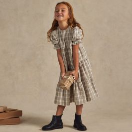 Frannie Dress | Pewter Plaid