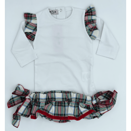 Red Ivory Bloomers & White Top