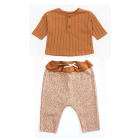 Rib Top Oregon Pine & Jacquard Trousers Raw