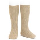2016/2 Ribbed Knee High Socks | Nougat (316)