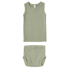 Ribbed Tank & Bloomer | Sage