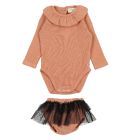 Rib Flame Body & Tulle Skirt Culotte | Hazel