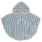 'Swim Club' Terry Stripes Poncho