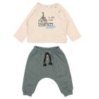 Stone Cabana top & North Sea Baby Fleece Pants