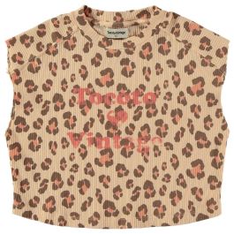 Ribbed Animal Print Tocoto Love Tshirt