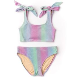 Shimmer Bunny Tie Bikini | Ocean Ombre